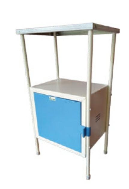 921 BEDSIDE LOCKER ALL POWDER COATED WITH TOP S.S 