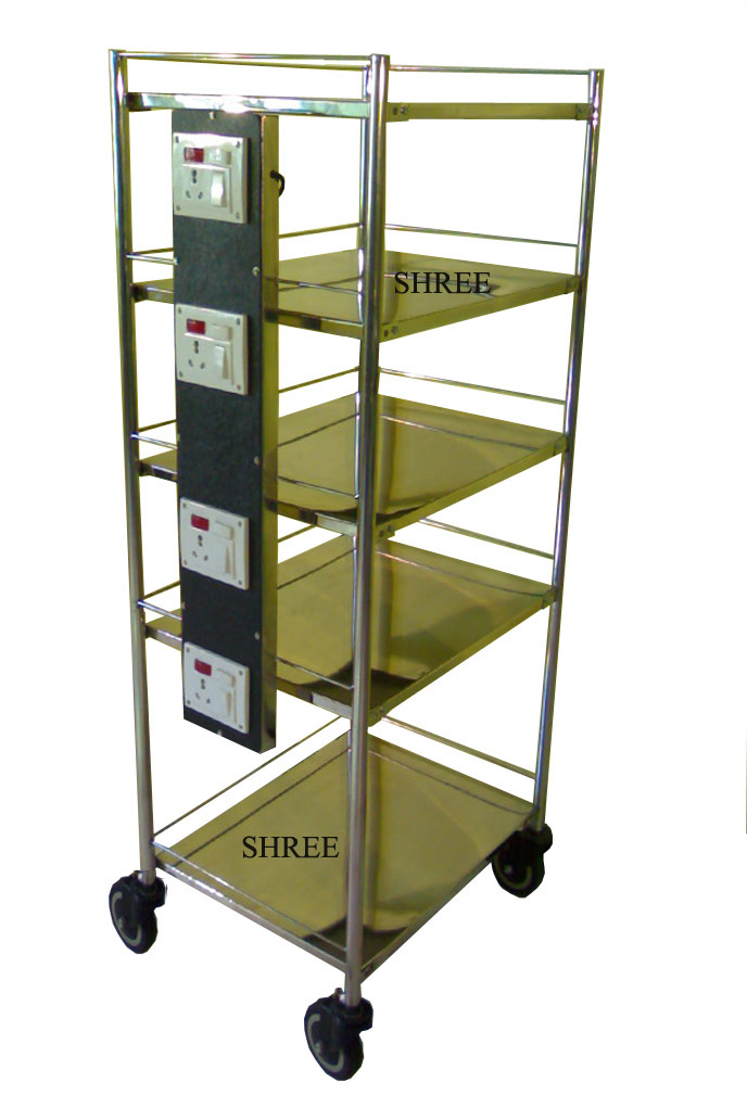 994A MONITOR TROLLEY ALL STAINLESS STEEL