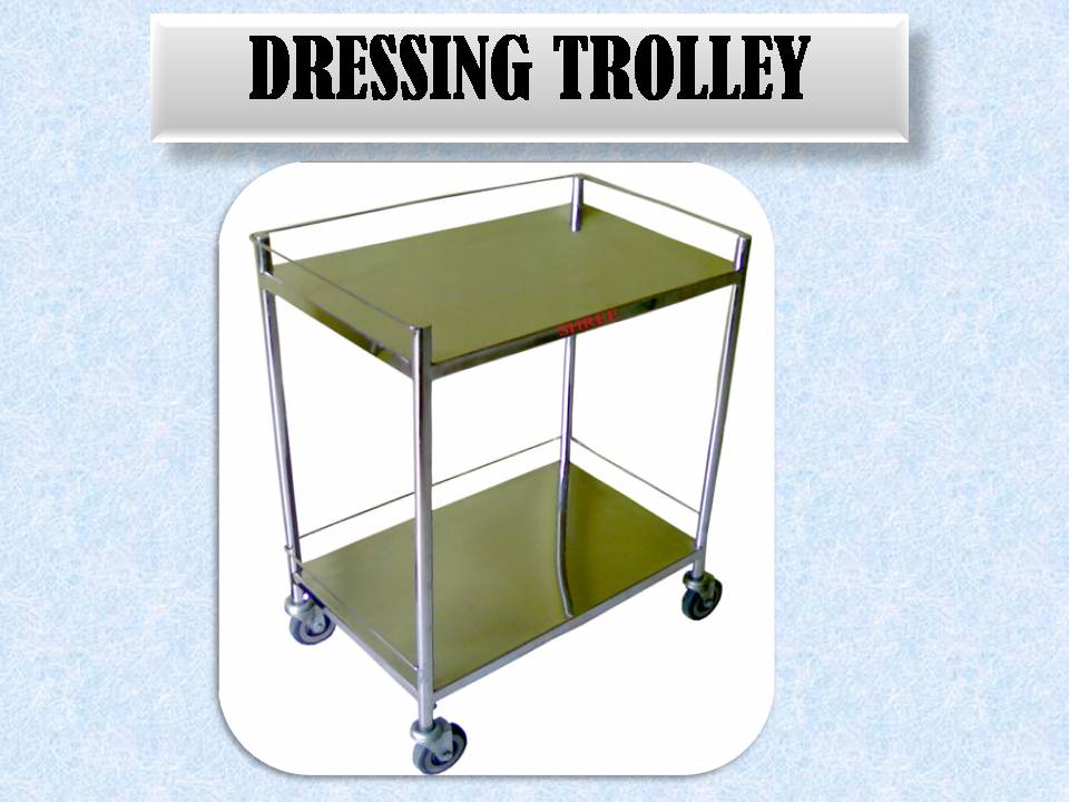 991C INSTRUMENT TROLLEY ALL STAINLESS STEEL Size 20'' x 30''